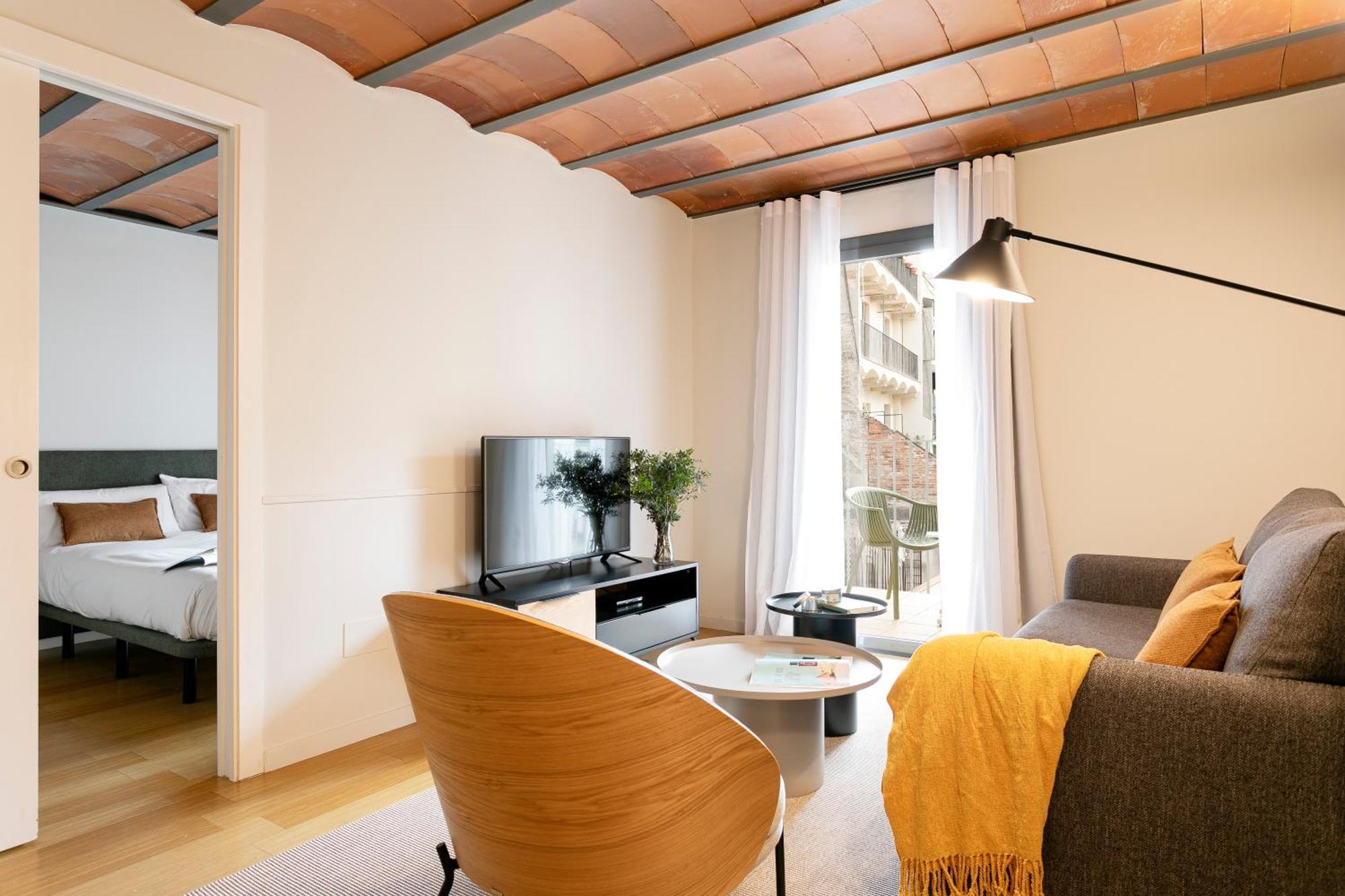 Aspasios Las Ramblas Apartments Barselona Oda fotoğraf