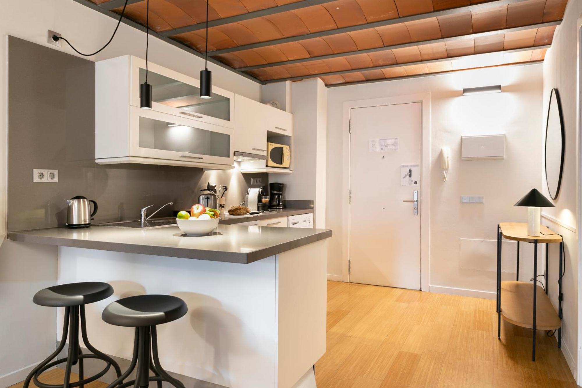 Aspasios Las Ramblas Apartments Barselona Oda fotoğraf
